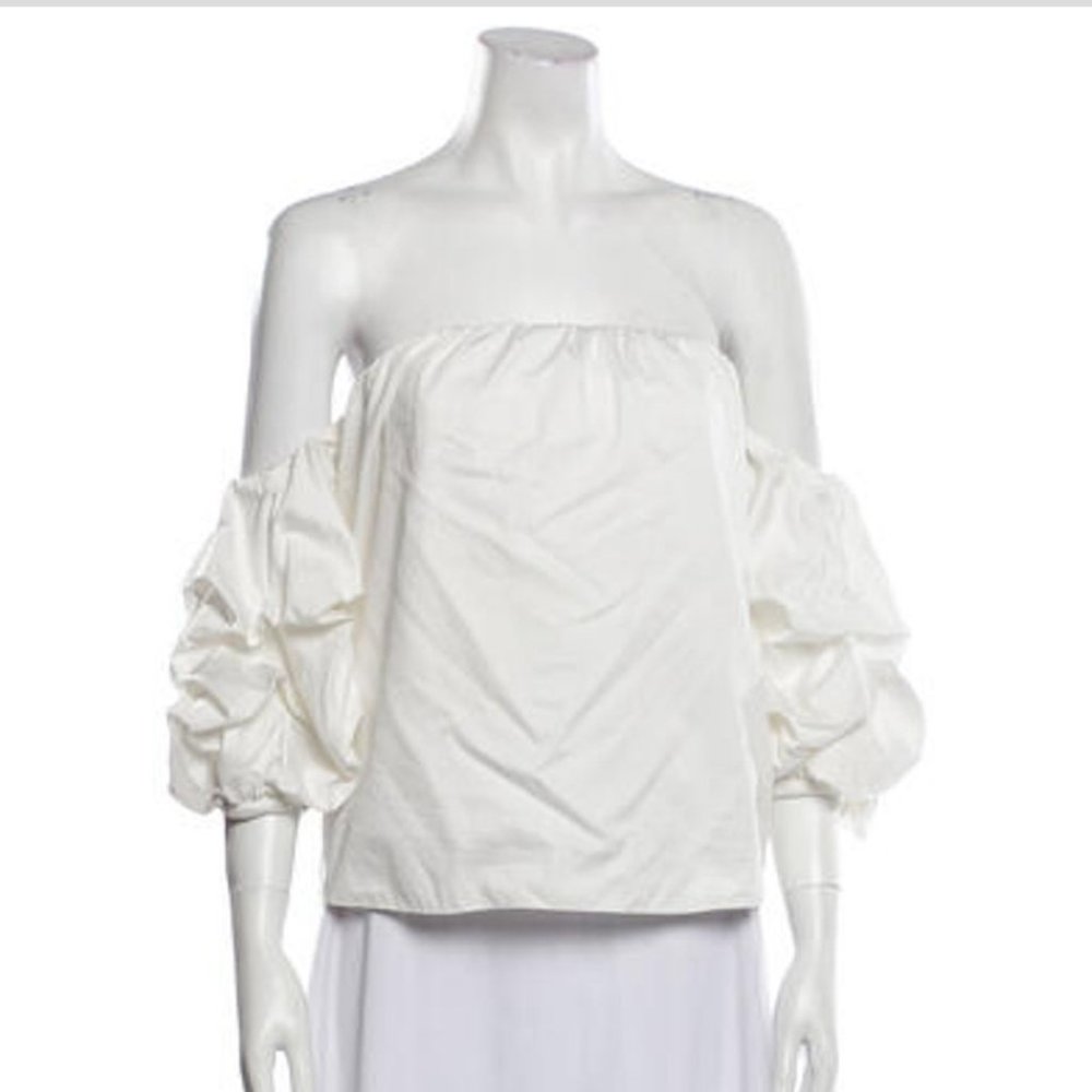 Johanna Ortiz Off The Shoulder Three Quarter Sleeve Top Size Medium